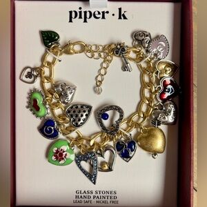 Viral Piper K Heart Charm Bracelet!!